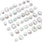 CousinDIY Silver Crystal AB Glass Sew-On Rhinestones, 48ct.